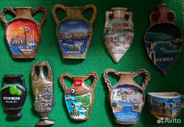 Магниты амфоры из разных стран