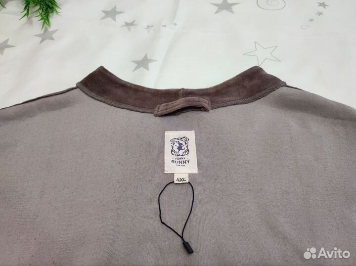 Халат мужской велюровый Funny Bunny 54 - 56