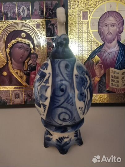 Яйцо пасхальное Гжель