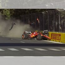 Formula 1 карбоновые обломки Ferrari и Red Bull