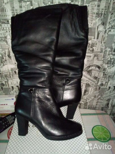 Сапоги зимние натуральная кожа