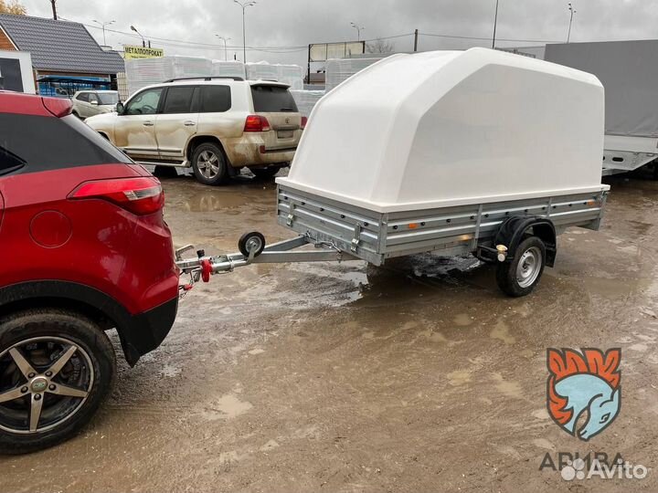 Прицеп с крышкой Н1500мм.Качество. Оцинкован