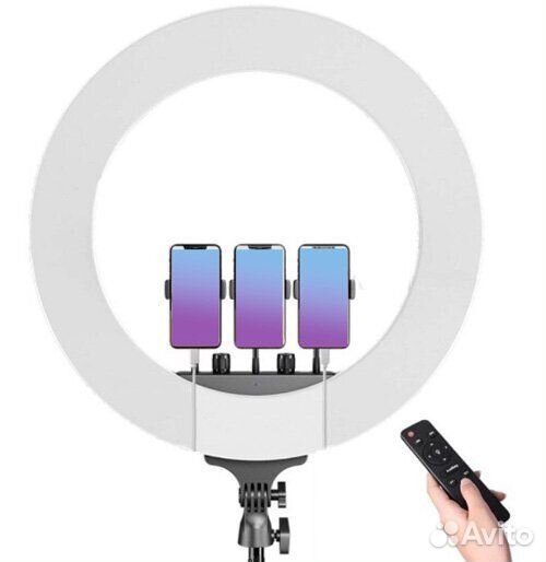 Кольцевая лампа 54 см со штативом