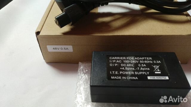 POE адаптер инжектор 48V. Новый