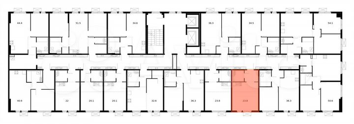 Квартира-студия, 23,8 м², 5/14 эт.