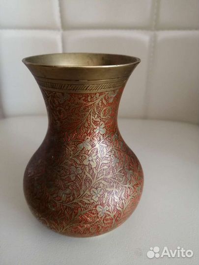 Вазочка латунь