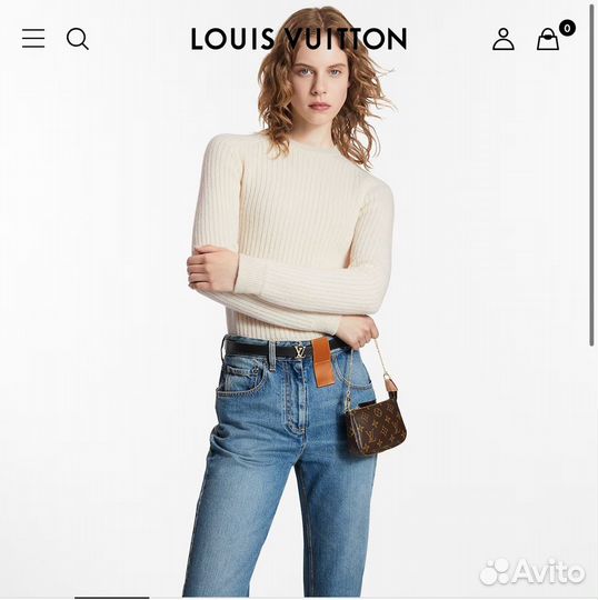 Клатч Louis Vuitton mini pochette denim