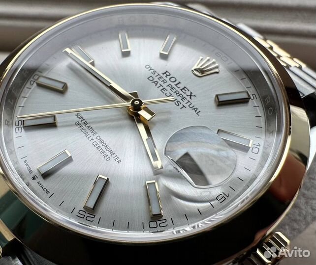 Часы rolex datejust 41mm комбинированные