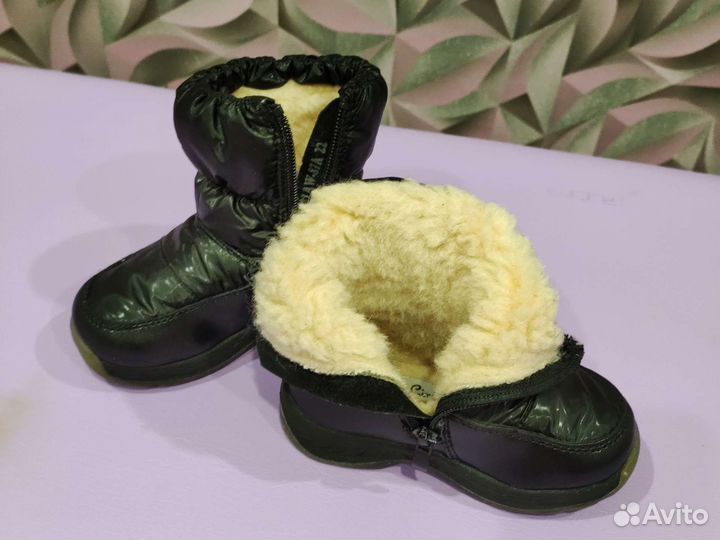 Обувь детская (дутики) зимние для девочки 22 р