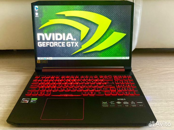 Игровой ноутбук Acer Nitro GTX1650/R5/SSD