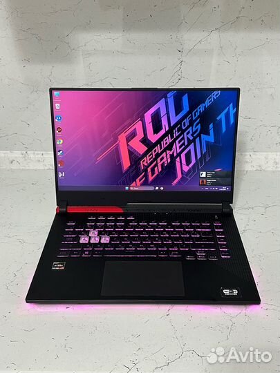 Игровой ноутбук asus ROG G513 8 ядерный + RTX