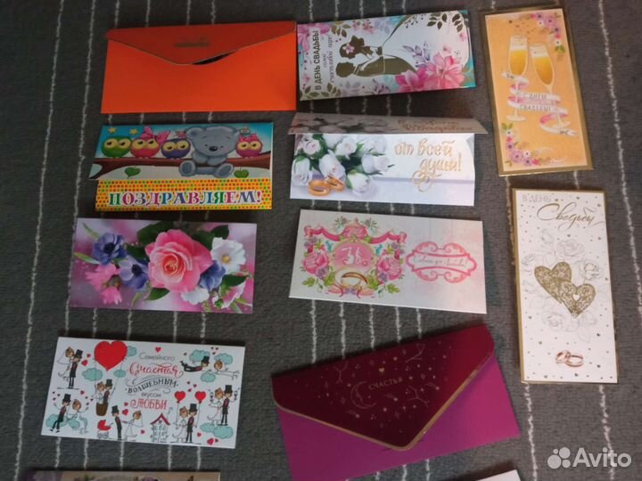 Конверты для денег свадебные