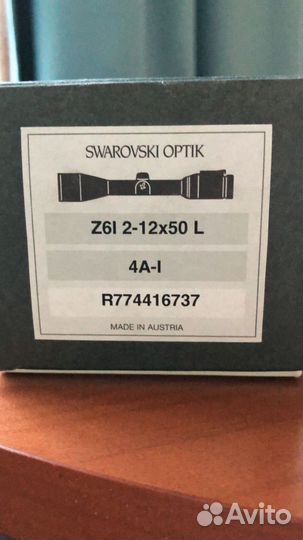 Оптический прицел swarovski z6i 2-12x50