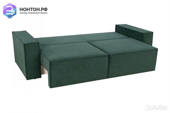 Диван еврокнижка Лофт зеленый