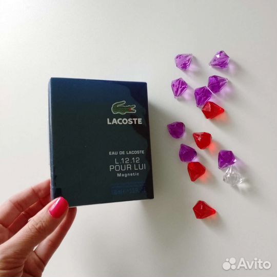 Туалетная вода Lacoste 12.12 blue, мужской парфюм