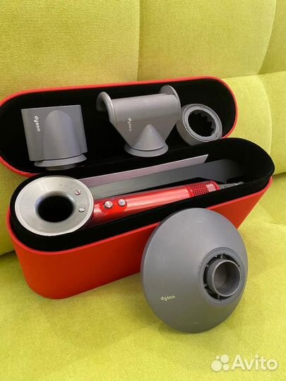 Фен Dyson supersonic HD08 красный Новый Lux