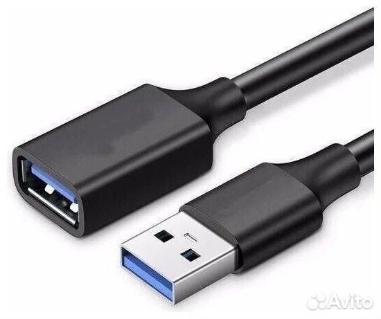 Кабель USB 3.0 папа мама длина 0,5-3 метра