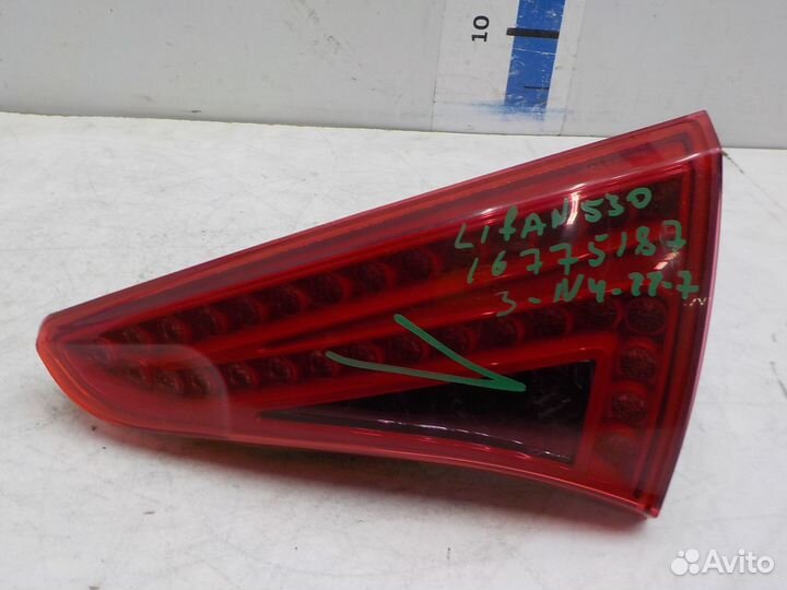Фонарь задний правый внутренний Lifan X50 2015
