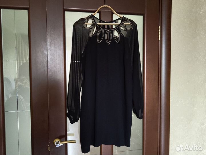Вечернее платье 48 размер черное