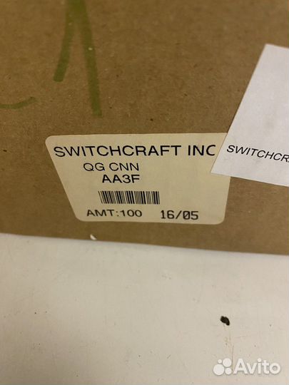 Разьемы кабельные switchcraft XLR AA3F AA3M, 297