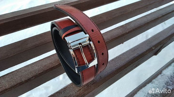 Ремень двухсторонний. Натуральная кожа