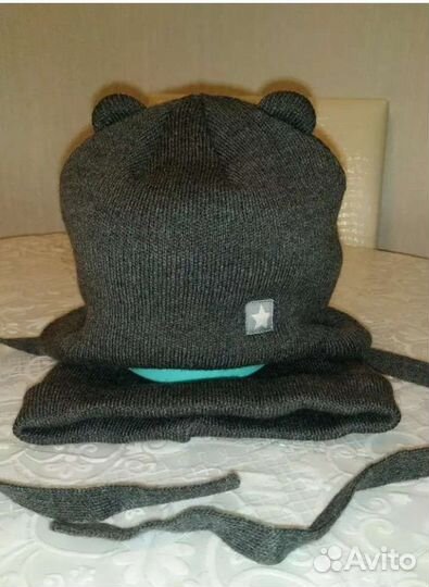 Комплект шапка и снуд детский