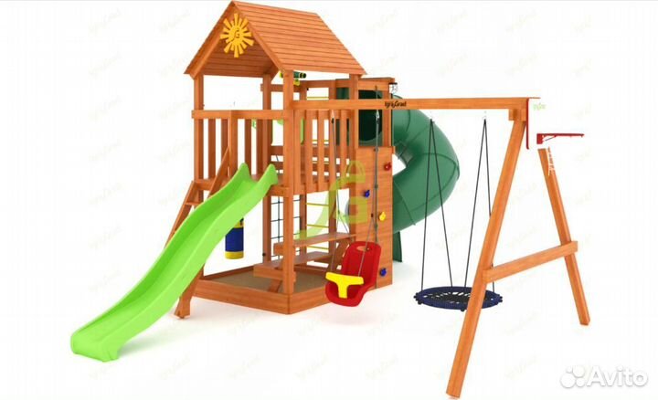 Детская площадка Крафт Pro 3 с трубой мод.2