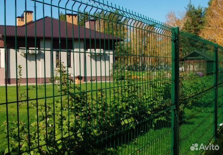 Забор из 3D сетки,ворота быстро
