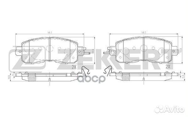 Колодки торм. диск. передн. Nissan Teana (L33R)