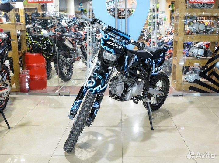 Питбайк rockot RX125-2 Tronium 17/14 черно-синий