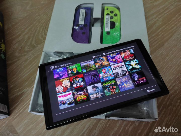 Новый Switch Oled Прошитый Чип Реболл 192gb