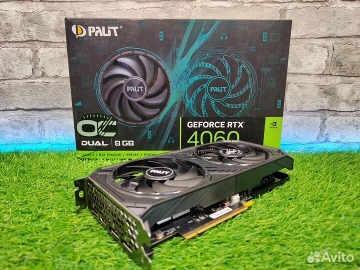 Видеокарта Palit GeForce RTX 4060 Dual гарантия