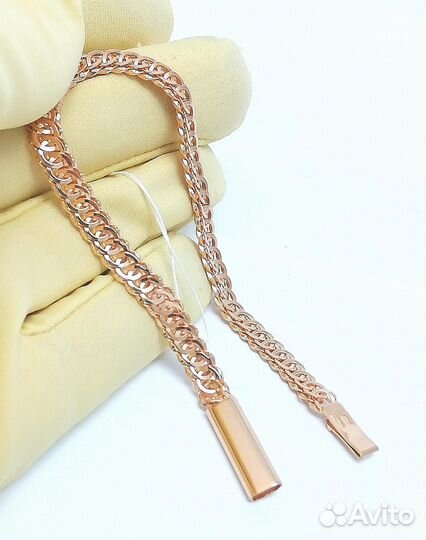 Золотой браслет Ажурный, полновесный, замок коробочка, длина 18 см, вес 5,94г