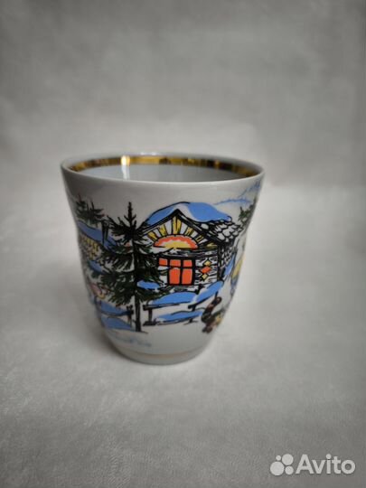 Кружка фарфоровая СССР колядки