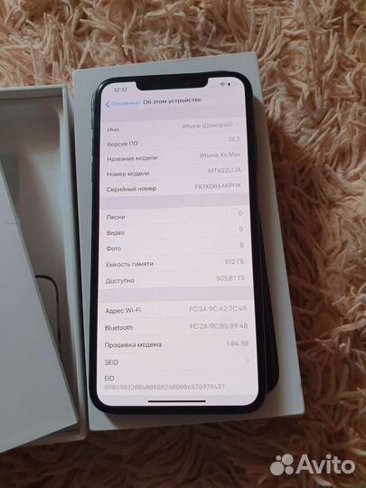 iPhone XS MAX 512 оригинал