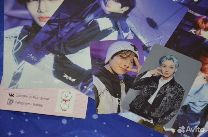 Stray Kids - Rock star, фотокарты, открытки, диск