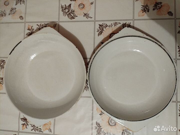 Сковорода чугунная эмалированная СССР