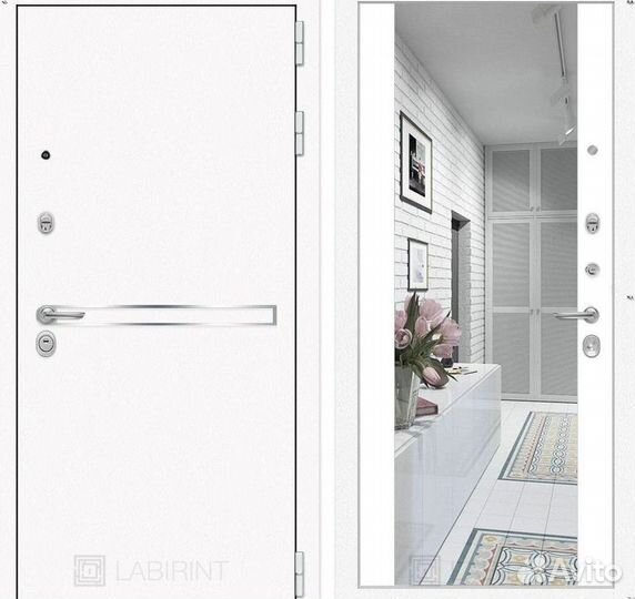 Дверь входная Белая решение для пик
