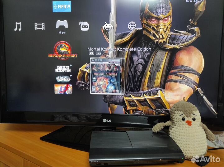 Игровая приставка ps3 Super slim 320gb прошитая