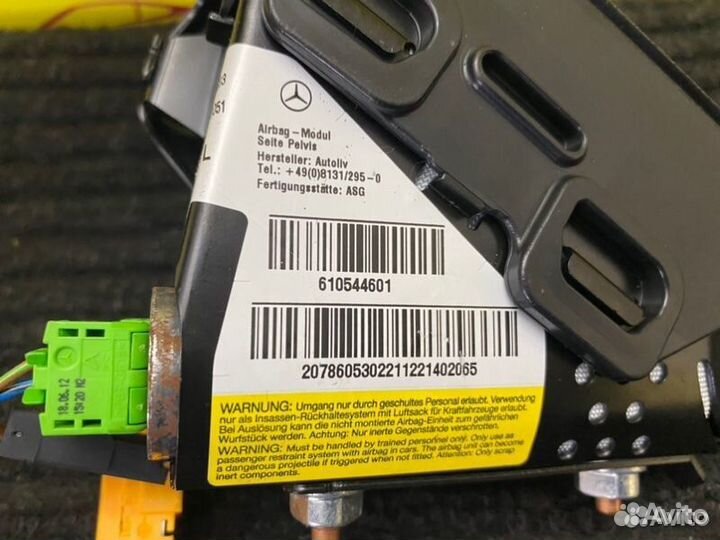 Подушка безопасности передняя левая Mercedes 204