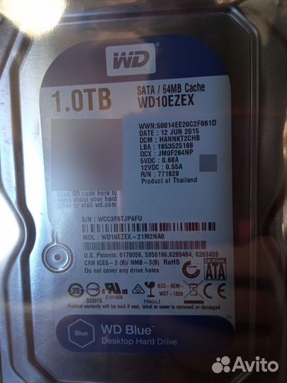 Новый жесткий диск HDD 1Tb