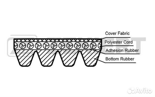 Ремень Lancer Colt Space Agila B Hond