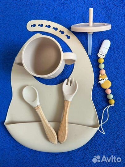 Набор детской силиконовой посуды