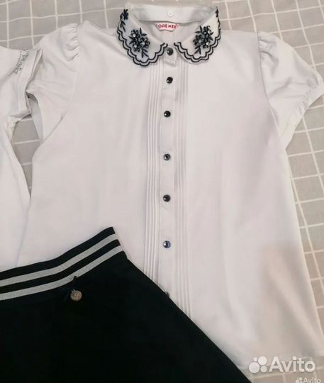 Школьная блузка, юбка 134