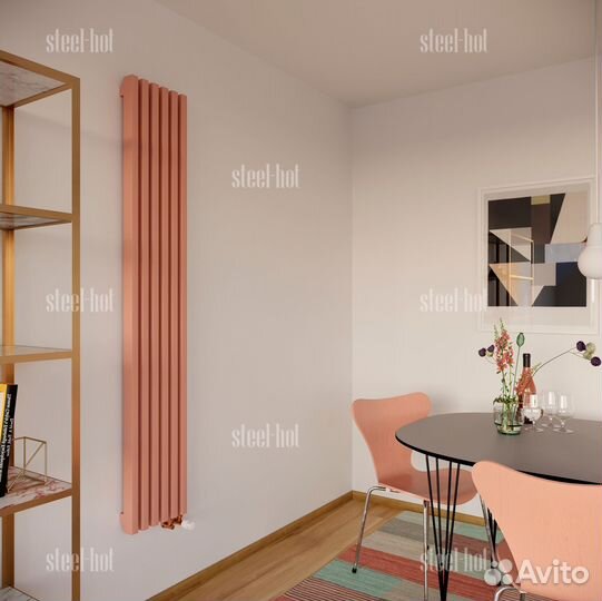 Вертикальный радиатор Steel-Hot от производителя