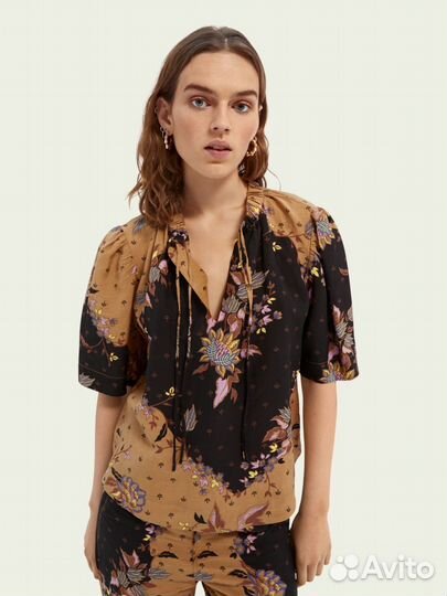 Блуза Maison Scotch and soda (M) лен хлопок