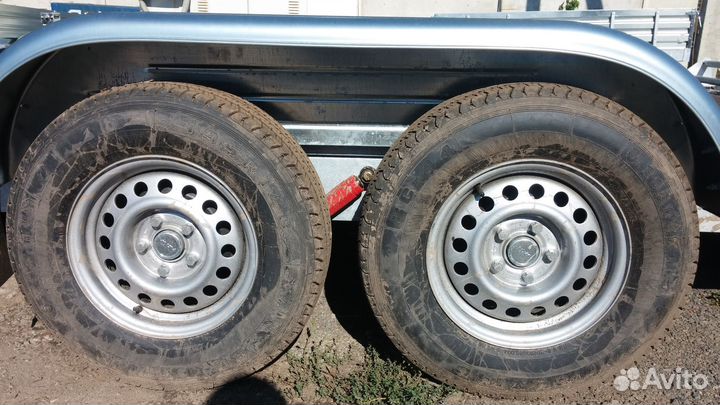 Запасное колесо прицепа мзса 195R14С в сборе (был