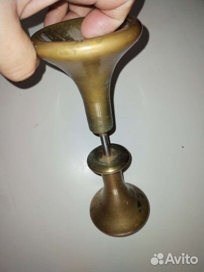 Дверная ручка массив. Бронза (латунь). Винтаж