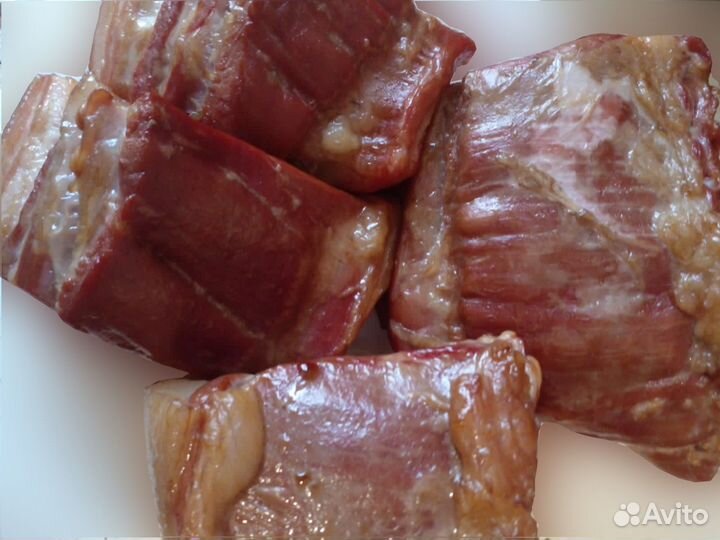 Копченая грудинка свиная 1 кг