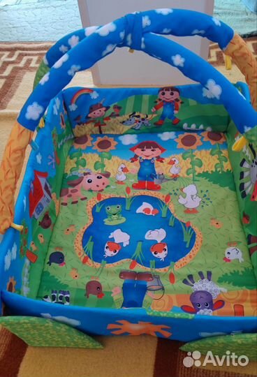 Развивающий коврик ферма + игрушки в подарок